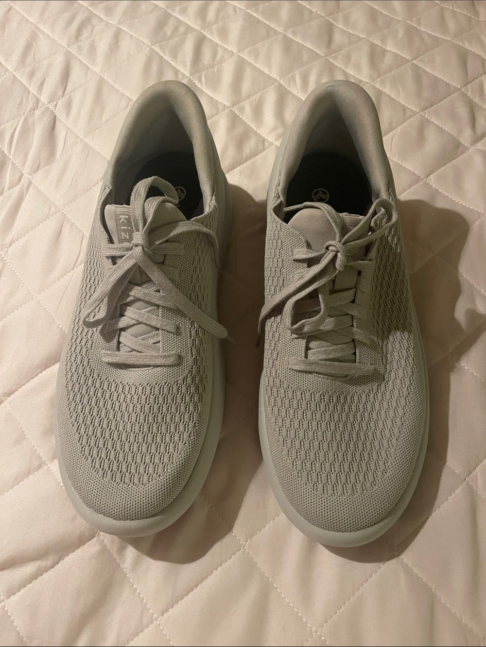 KIZIK Men’s Light Gray Textured Sneakers- 
Size 13